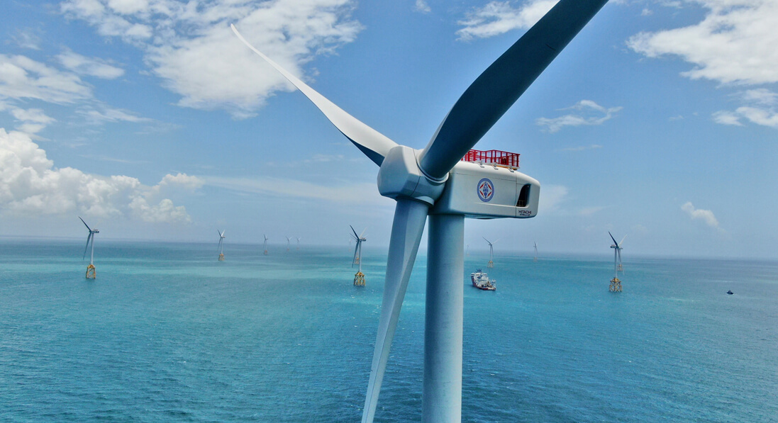 今年小額綠電產品設計再升級,除了首度將離岸風電納入銷售標的,結合用戶用電特性,設計更多元、不同年期的綠電商品組合。圖為台電離岸一期風場。