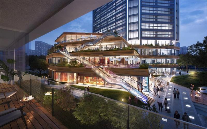 Kindom Construction planned to join hands with Mori Building, drawing on the experience of Roppongi Hills.